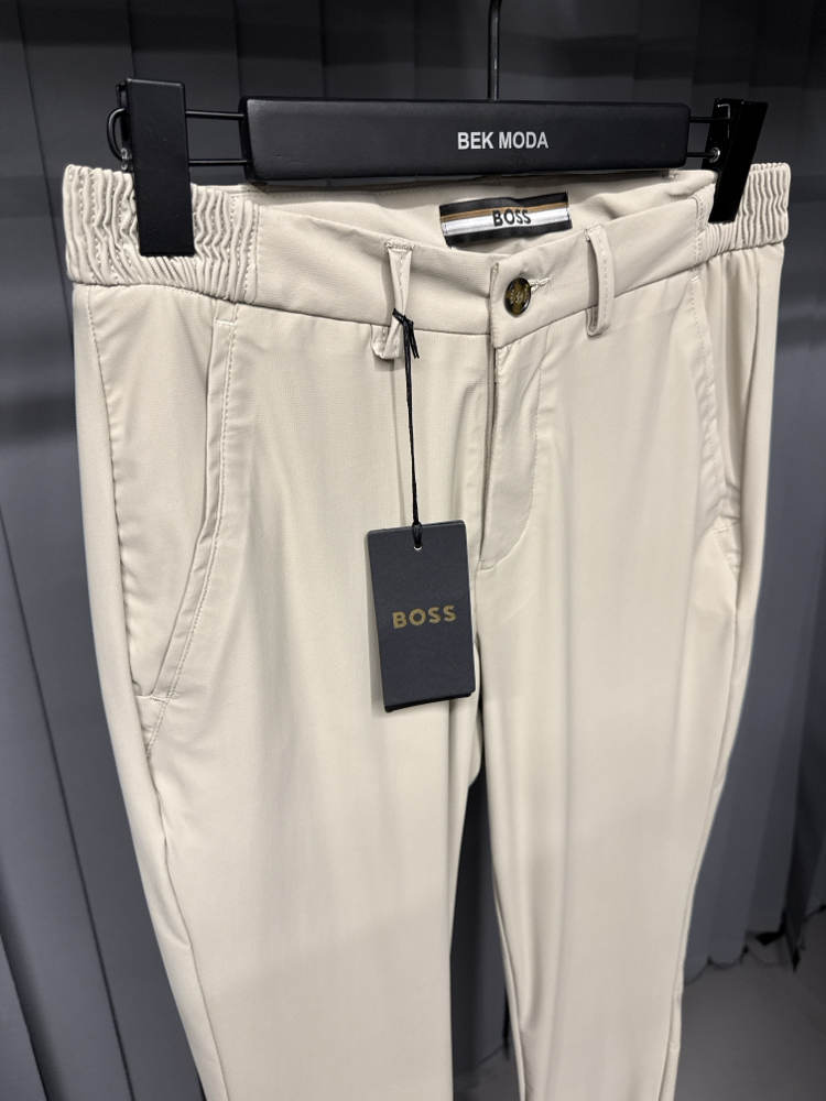 Boss  Kırışmayan Kumaş Jogger Pantolon(1088-bej)