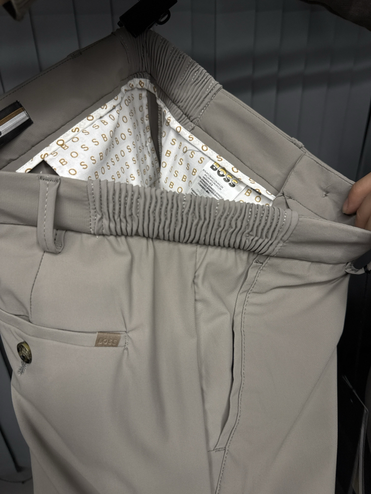 Boss  Kırışmayan Kumaş Jogger Pantolon(1088-vizon)