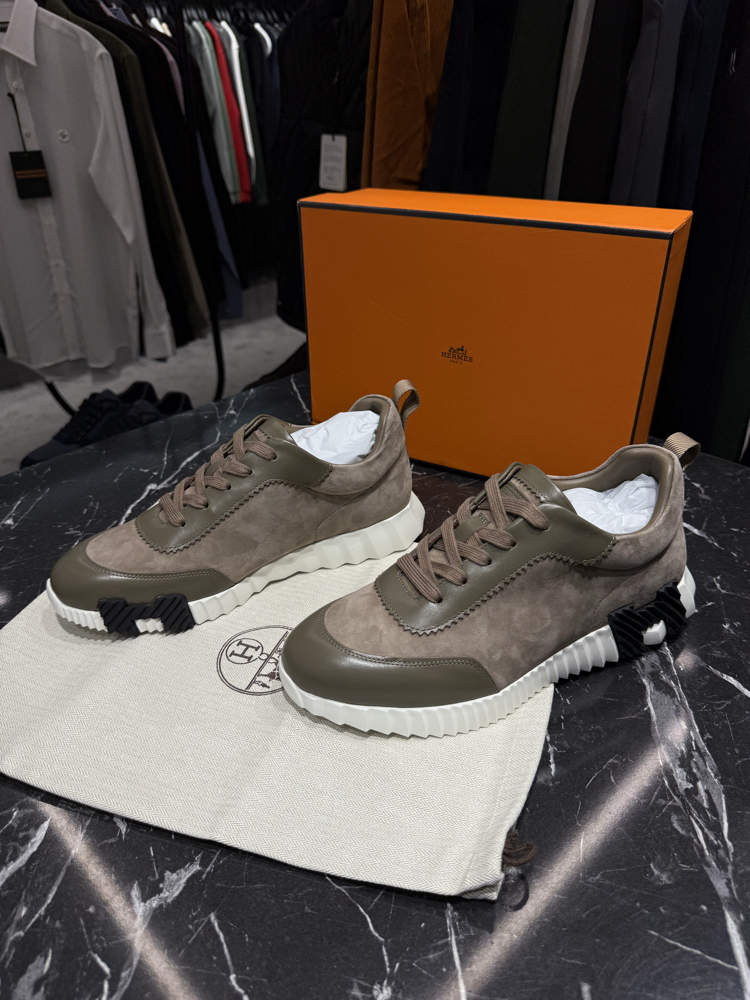 Hermes Deri Sneakers (İTHAL ÜRÜN)