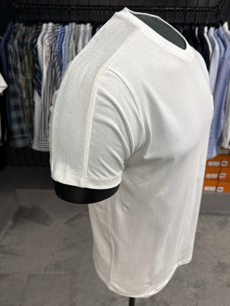 Emporıo Armani omuz detaylı T-shirt (26508-Beyaz)
