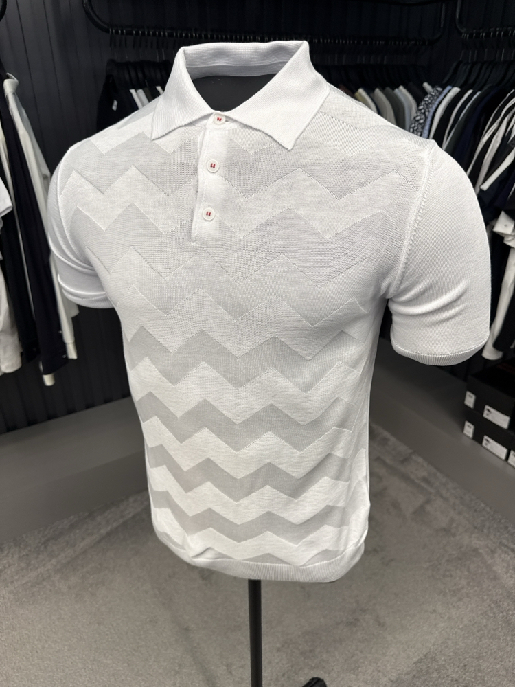 OUTLET ÜRÜNÜ İthal KİTON Triko Polo Yaka (24160-Beyaz)