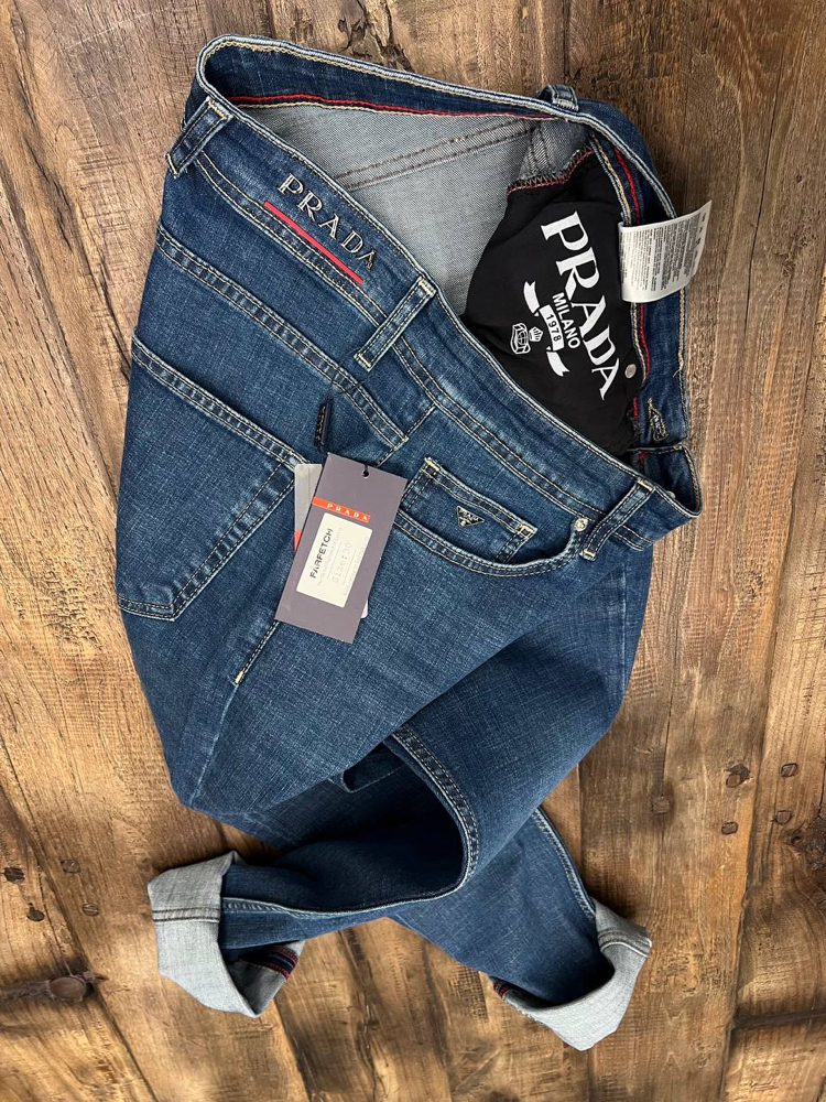 Prada Kot Pantolon (1417-Mavi)