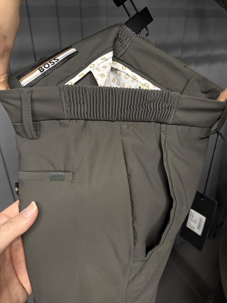 Boss Kırışmayan Kumaş Jogger Pantolon(1088-haki)