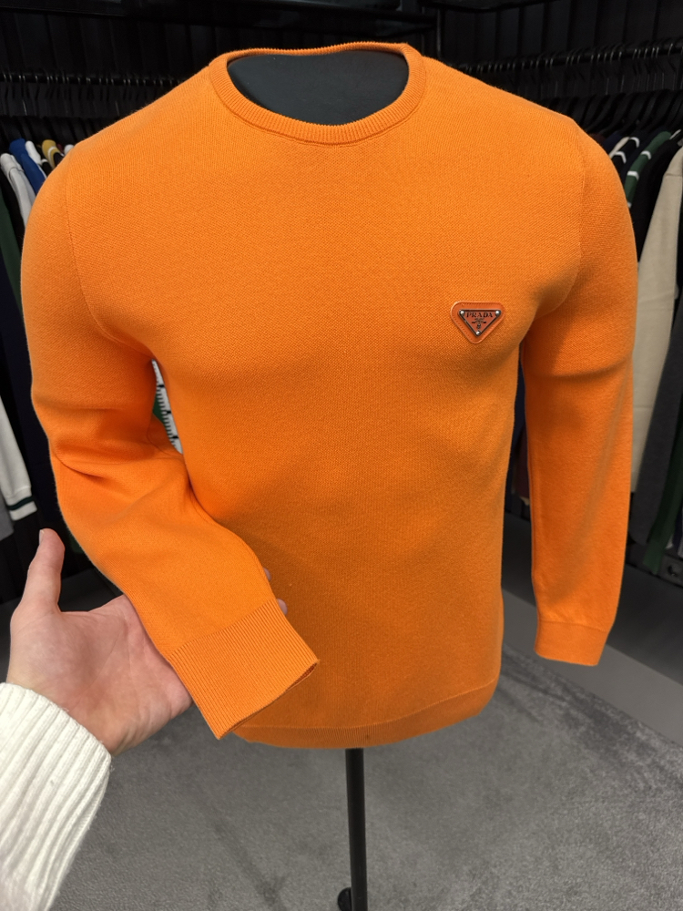 Outlet ürünü İthal Prada Triko (9429-Turuncu)