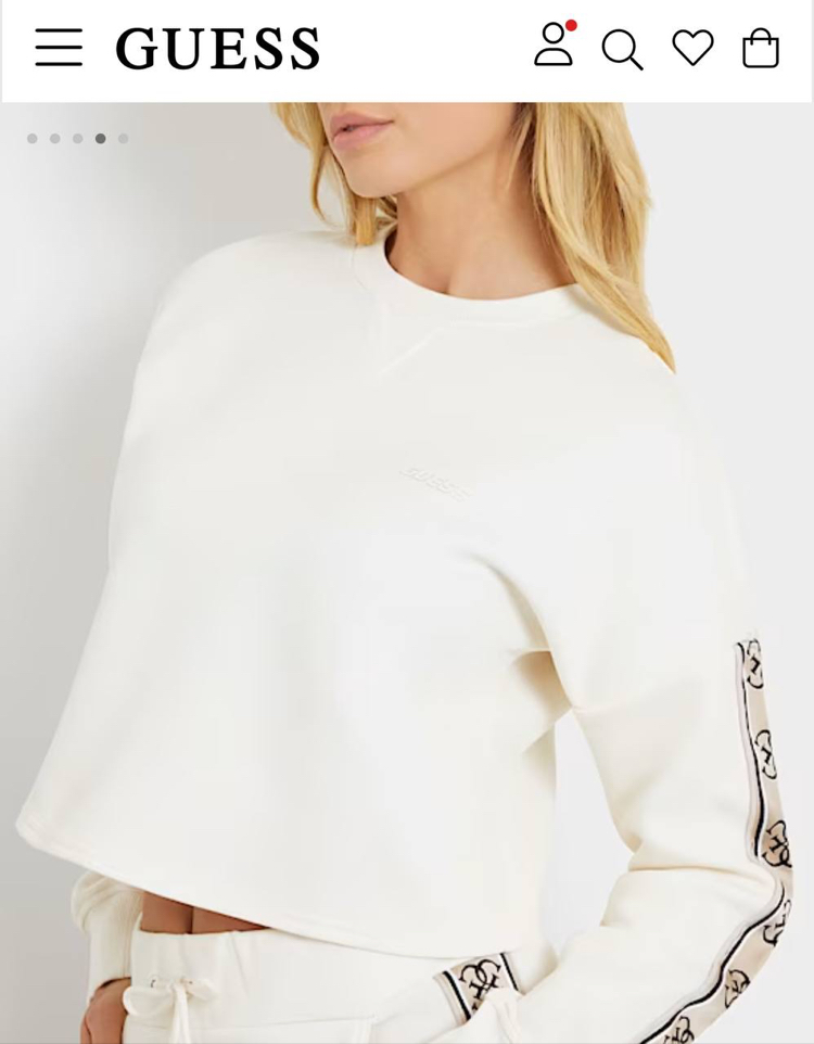 KADIN Crop Sweat (Beyaz)