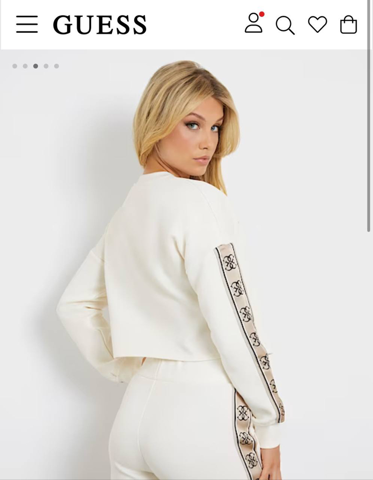 KADIN Crop Sweat (Beyaz)