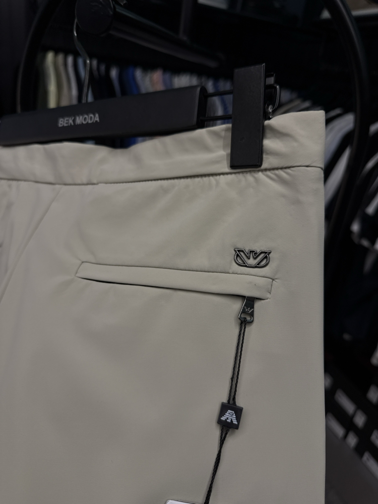 İthal Emporio Armani Kırışmayan Kumaş Jogger Pantolon(1087-Bej)