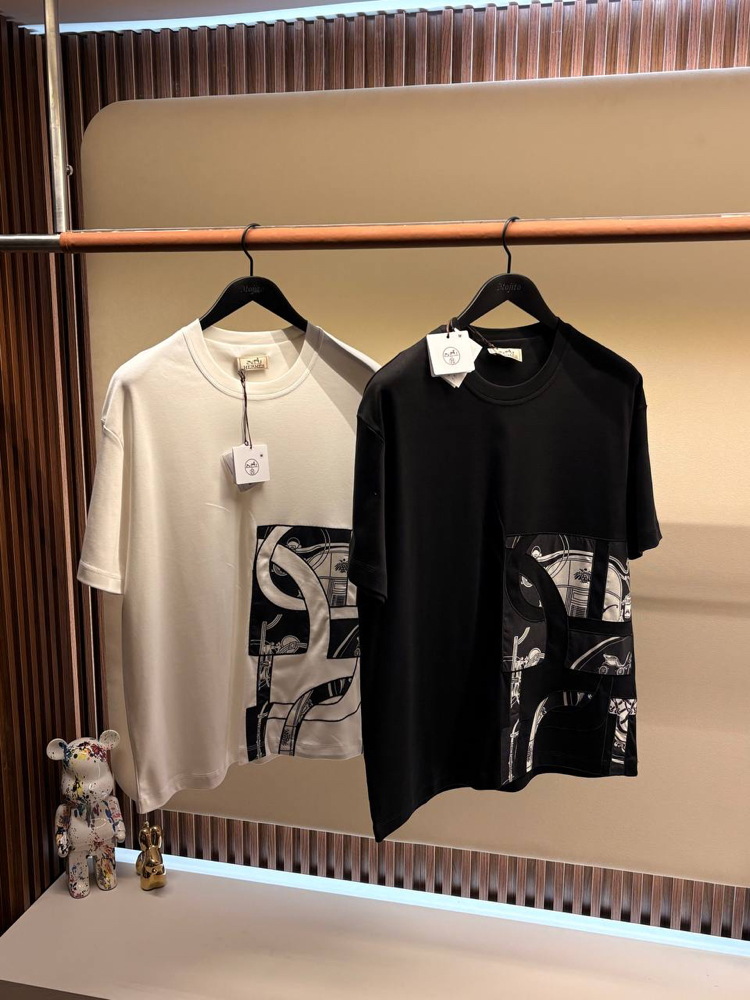 İthal Hermes T-shirt (Beyaz)