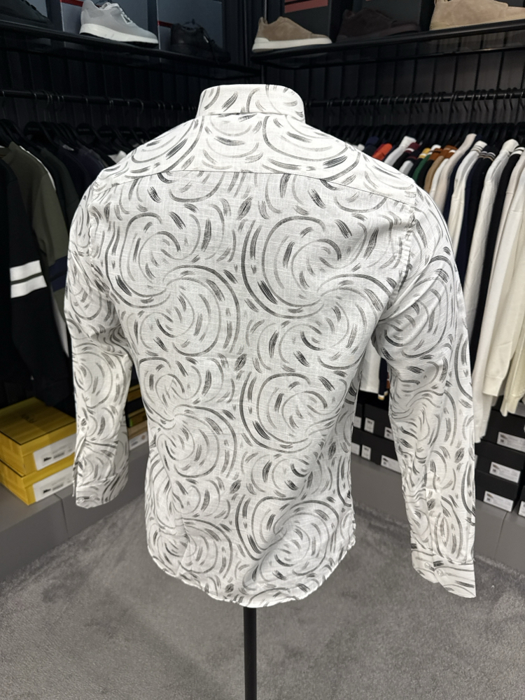Etro Keten Gömlek (2132-Siyah)
