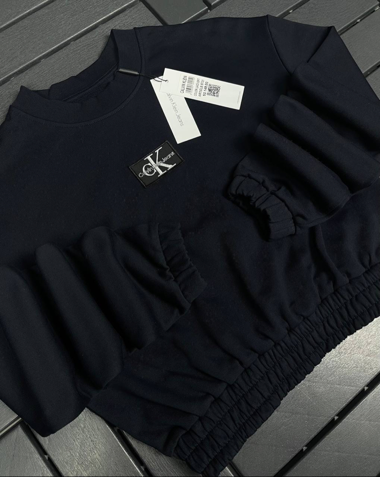 KADIN Crop Sweat (lacivert)-5131-