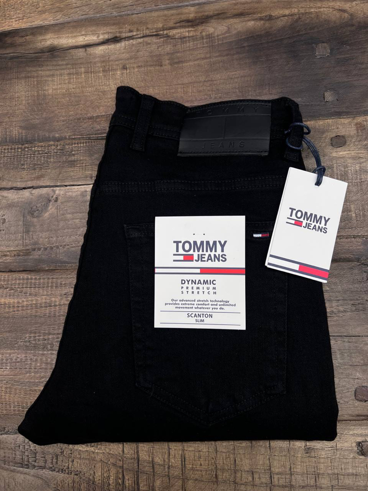 Tommy Kot Pantolon (1389-Su Yıkama-Siyah )
