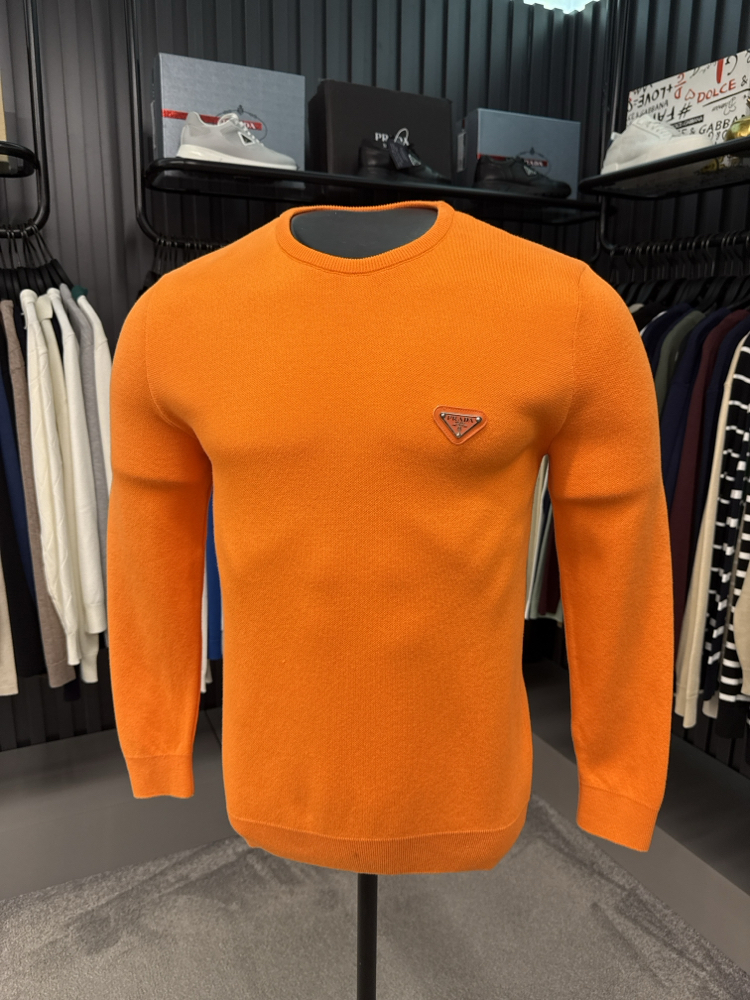 Outlet ürünü İthal Prada Triko (9429-Turuncu)