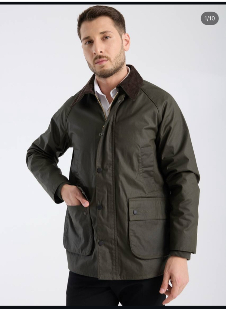 İthal Barbour Yağlı Ceket (Haki)5050
