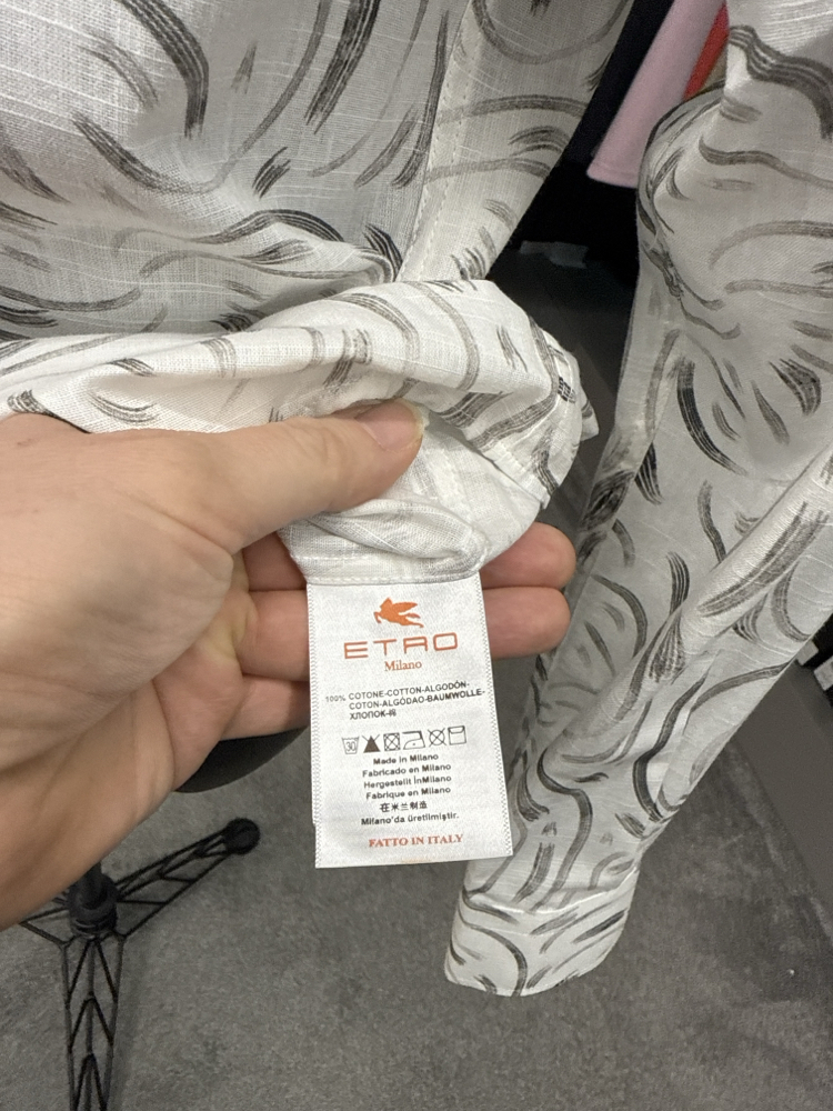 Etro Keten Gömlek (2132-Siyah)