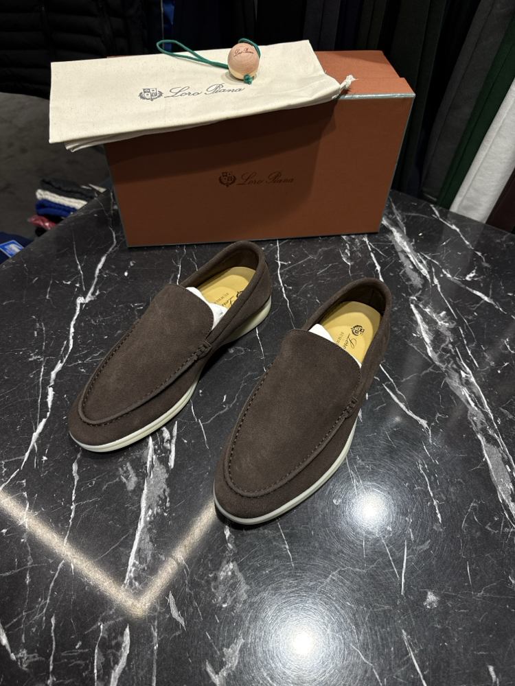 Lora Piana Hakiki Süet Deri Loafer Aykkabı (Kahve-İTHAL ÜRÜN)