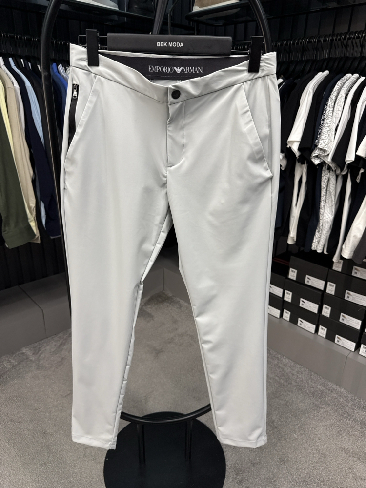 İthal Emporio Armani Kırışmayan Kumaş Jogger Pantolon(1087-Taş)