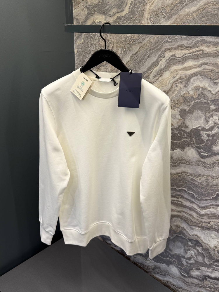 OUTLET ÜRÜNÜ İTHAL ÜRÜN PRADA sweat (5209-Beyaz)
