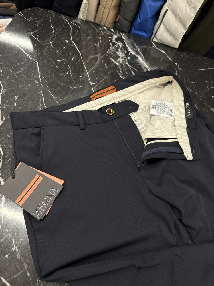 Zegna Kırışmayan Kumaş Jogger Pantolon(1089-Koyu Lacivert)
