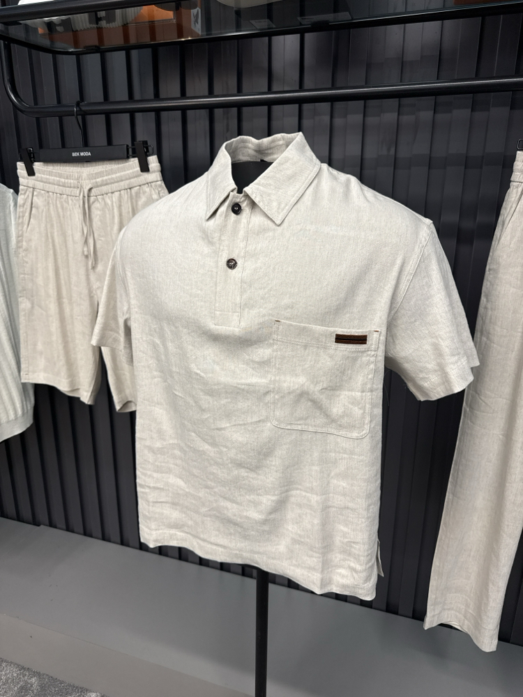İthal Premium Zegna Ham Keten 3’lü Takım (Battal Boy-6819)