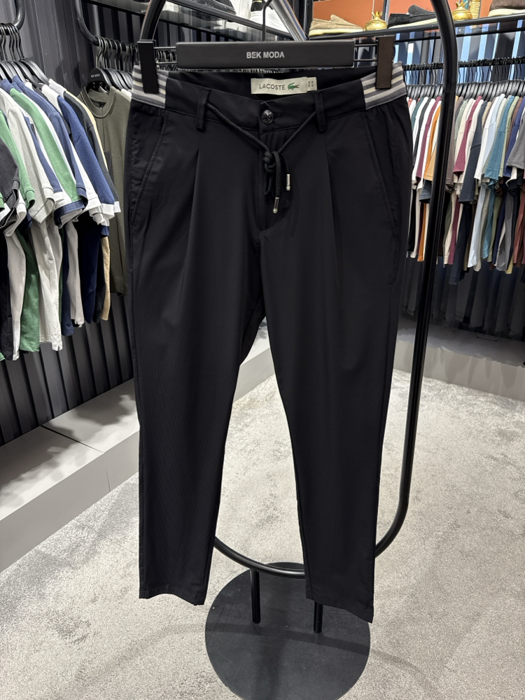 Premium Kırışmayan Kumaş Jogger Pantolon(1090-Siyah)