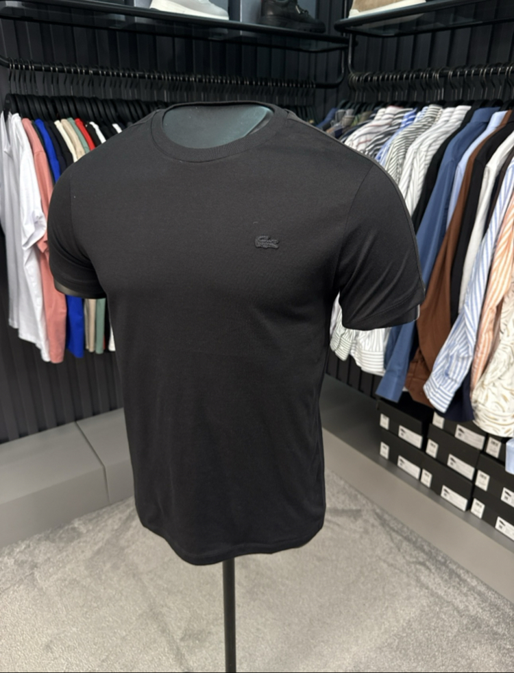 Omuz Detaylı T-shirt (26116-Siyah)