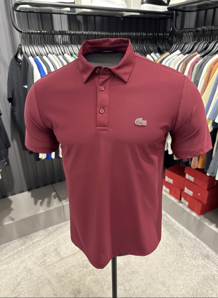 İthal Kırışmayan Kumaş Polo Yaka (26124-Bordo)