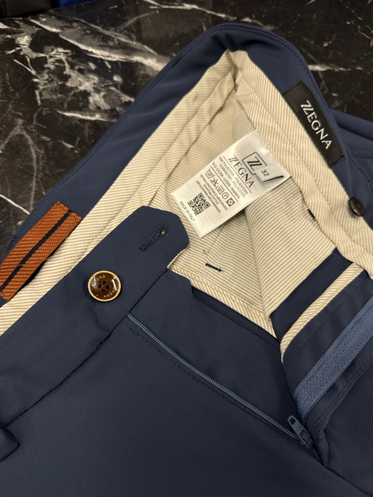 Zegna Kırışmayan Kumaş Jogger Pantolon(1089-İndigo)