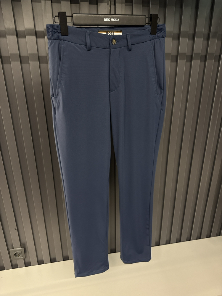 Boss Kırışmayan Kumaş Jogger Pantolon(1088-İndigo)