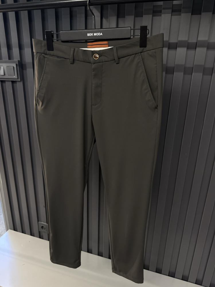 Zegna  Kırışmayan Kumaş Jogger Pantolon(1089-Haki)