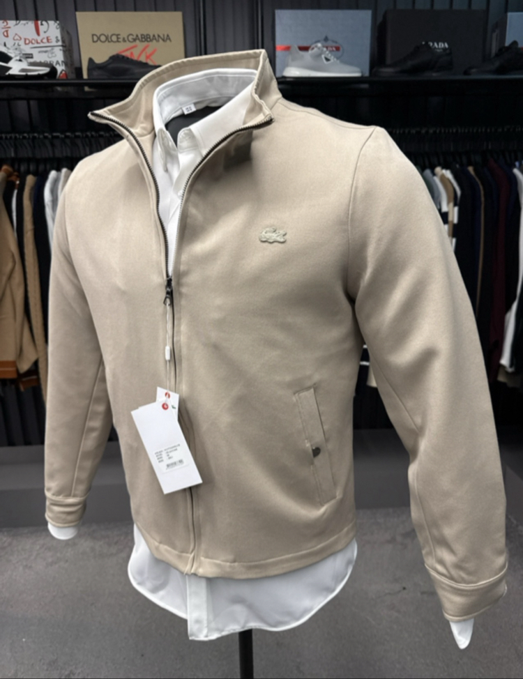 OUTLET ÜRÜNÜ Premium Gabardın Kumaş Mevsimlik Ceket (Bej) 