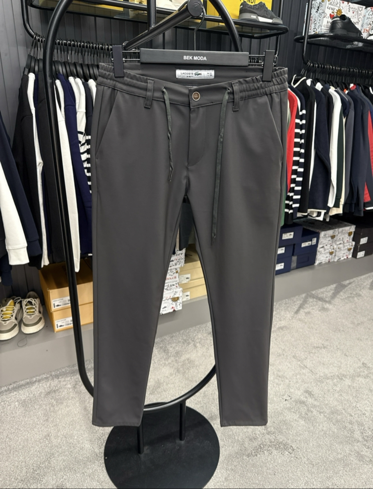 OUTLET ÜRÜNÜ Premium Kışlık Kırışmayan Kumaş Jogger Pantolon (Haki)