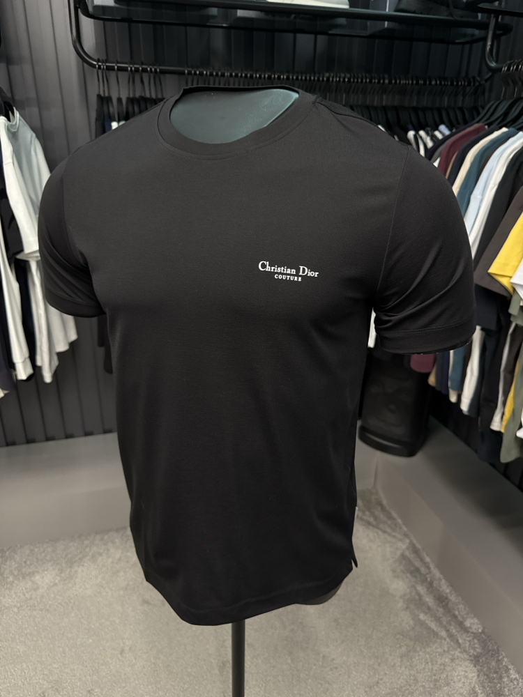 İthal Christian Dior T-shirt  Kırışmayan Kumaş (15056-Siyah)