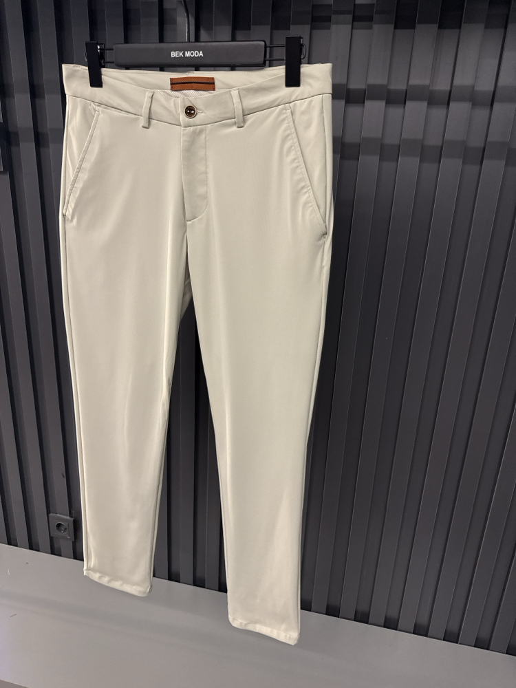 Zegna  Kırışmayan Kumaş Jogger Pantolon(1089-Bej)