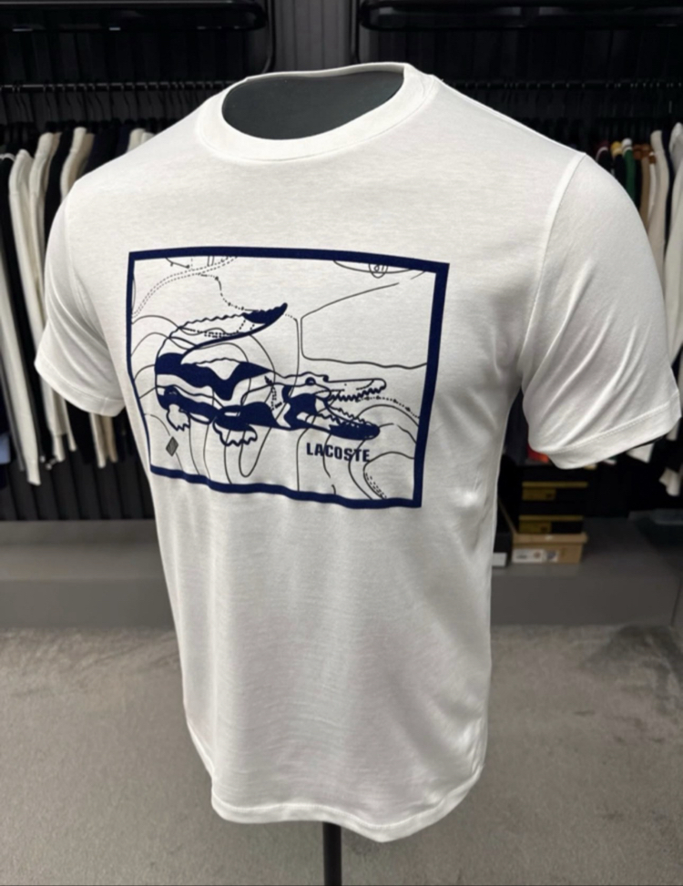 Süet Baskılı T-shirt (26108-Beyaz)