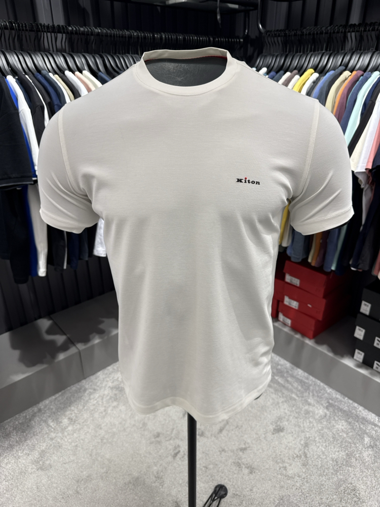 İthal Kiton T-shirt Kırışmayan Kumaş (2286-Beyaz)