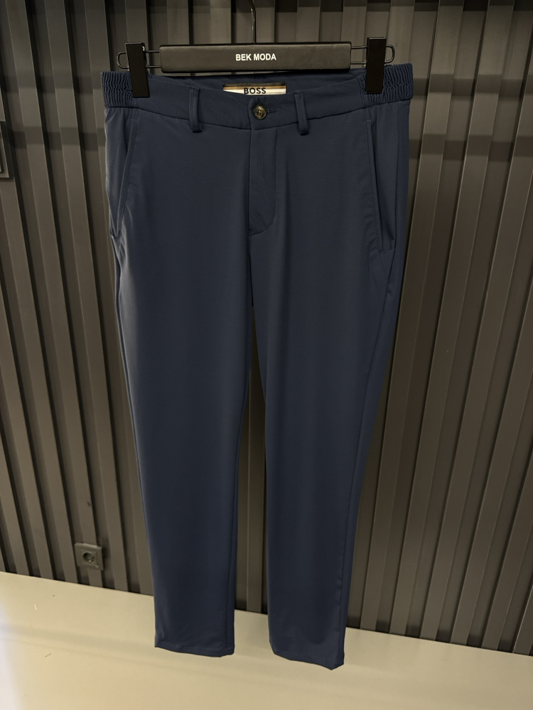 Boss Kırışmayan Kumaş Jogger Pantolon(1088-İndigo)