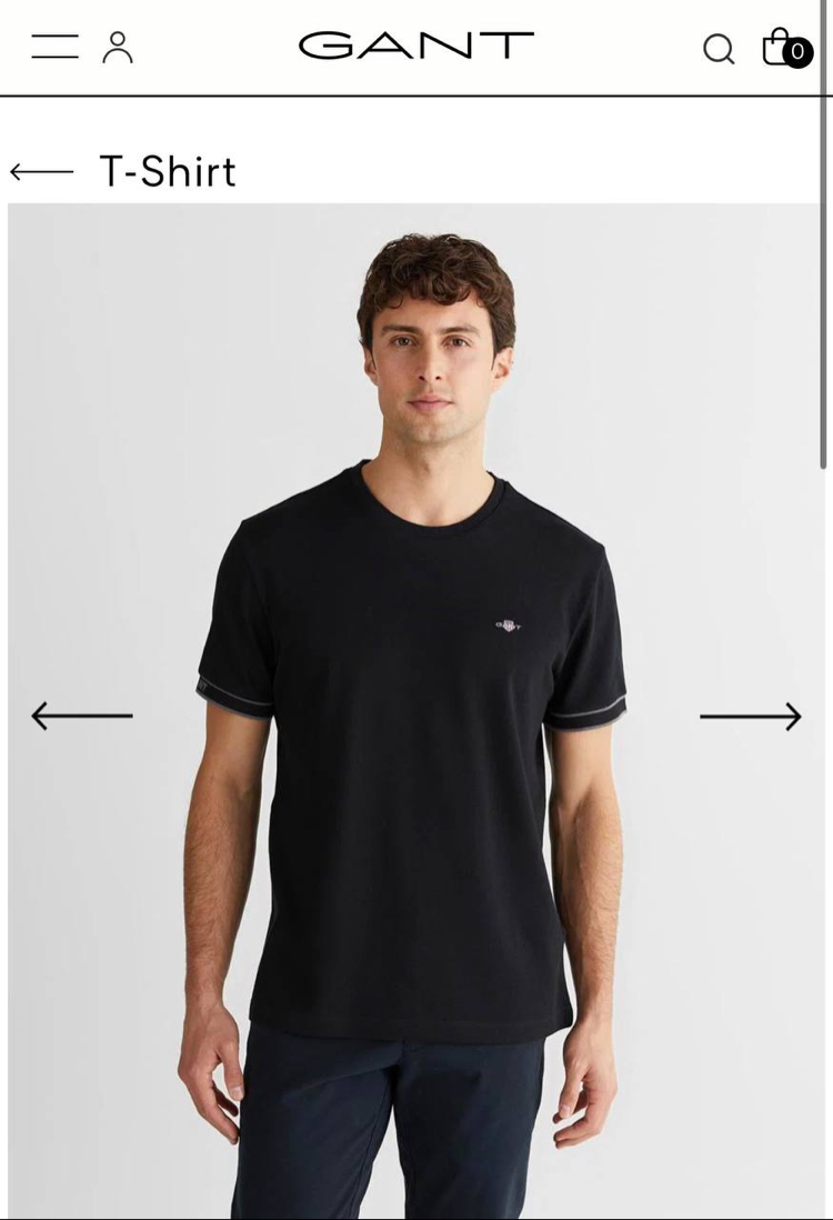 Kol Detaylı Pike Kumaş T-shirt  (15019-Siyah)