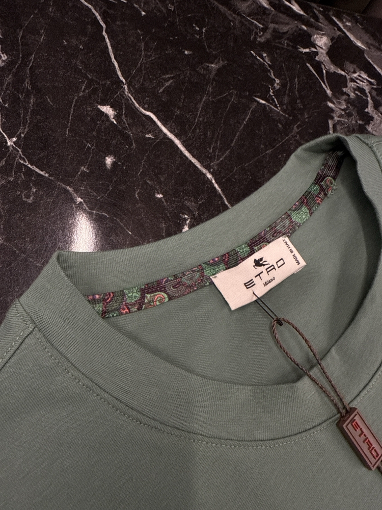 Premium Etro T-shirt (2238-Açık Yeşil)