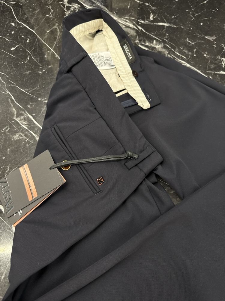 Zegna Kırışmayan Kumaş Jogger Pantolon(1089-Koyu Lacivert)