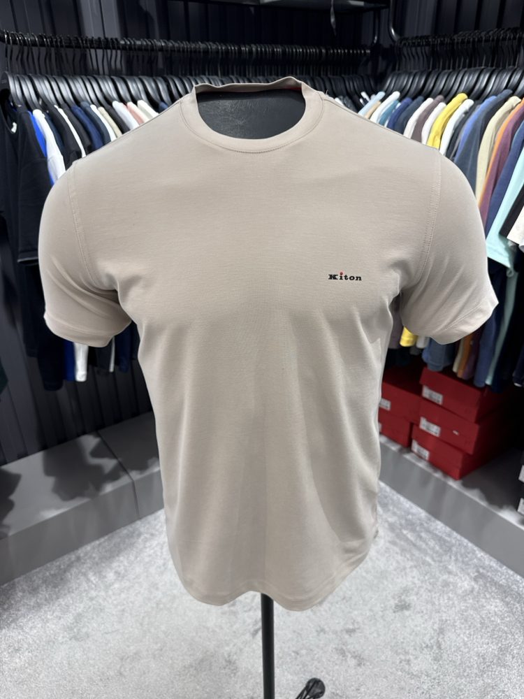 İthal Kiton T-shirt  Kırışmayan Kumaş (2286-Taş)