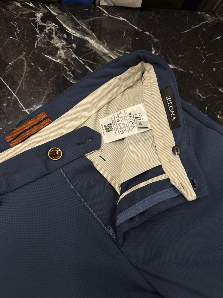 Zegna Kırışmayan Kumaş Jogger Pantolon(1089-İndigo)
