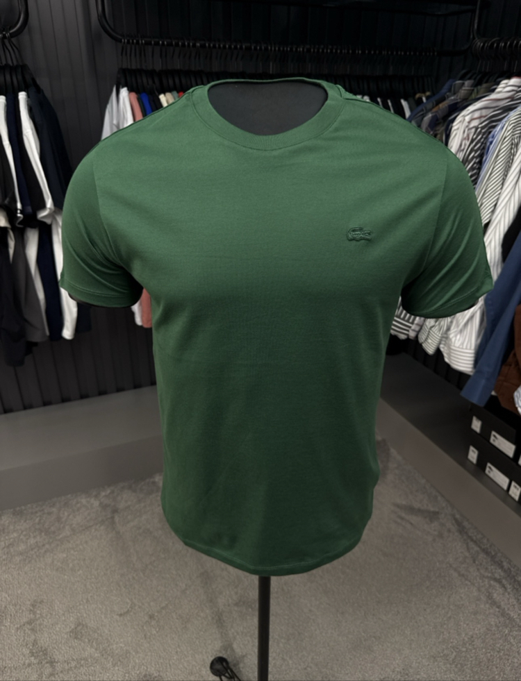 Omuz Detaylı T-shirt (26116-Yeşil)