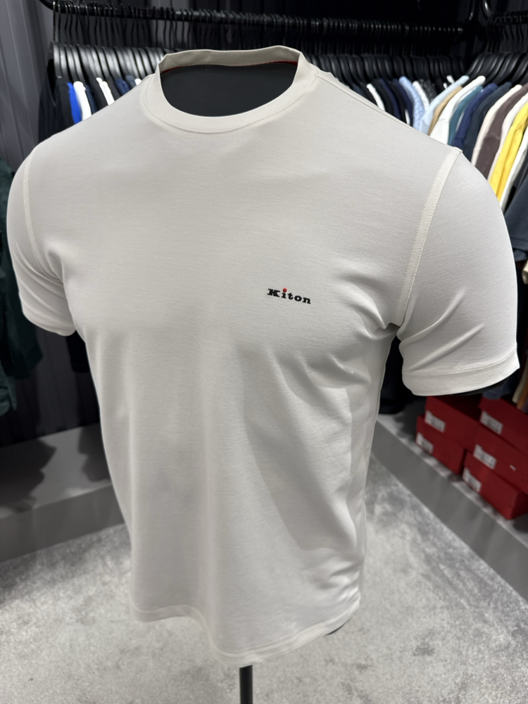 İthal Kiton T-shirt Kırışmayan Kumaş (2286-Beyaz)