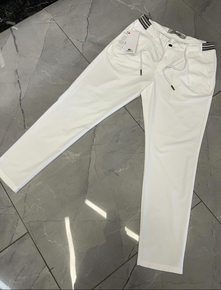 Premium Kırışmayan Kumaş Jogger Pantolon(1090-Beyaz)