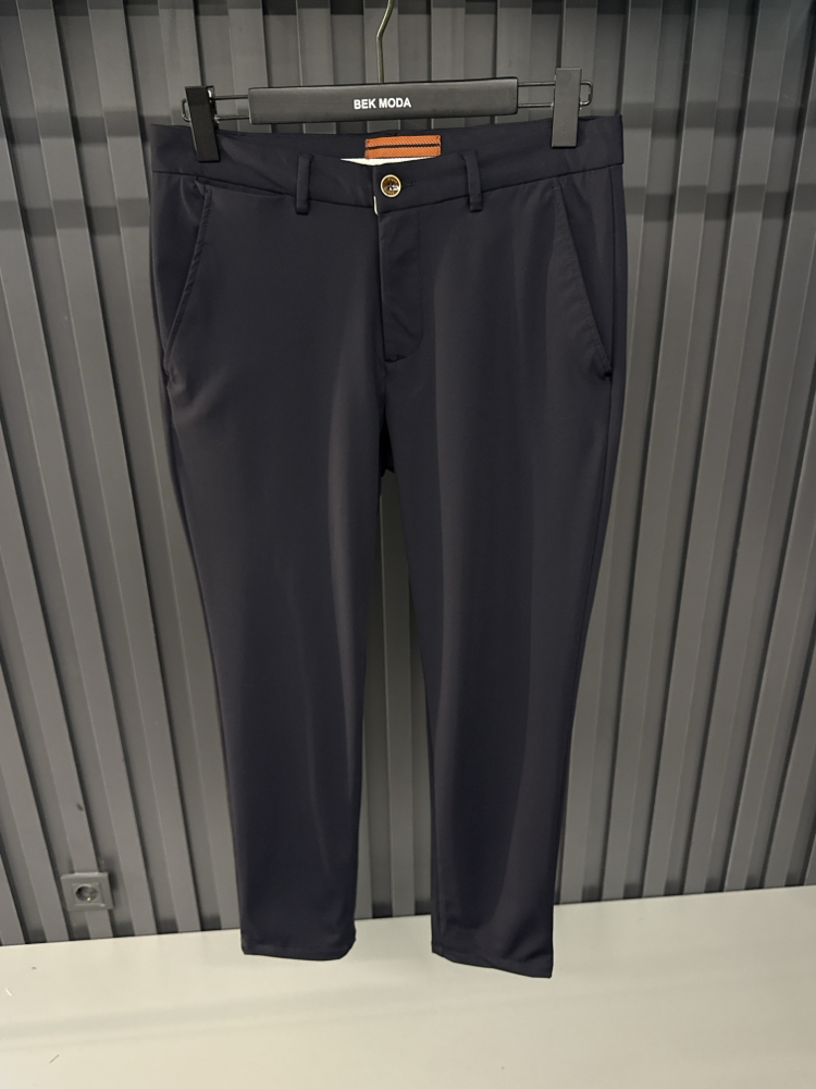 Zegna Kırışmayan Kumaş Jogger Pantolon(1089-Koyu Lacivert)