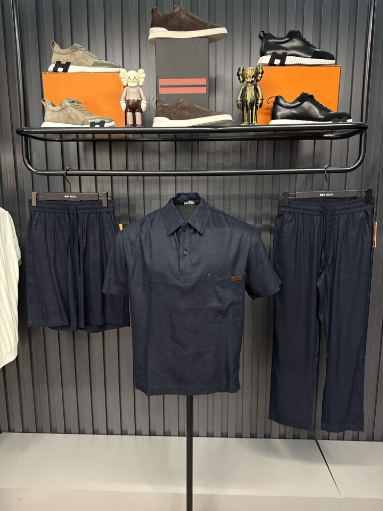 İthal Premium Zegna Ham Keten 3’lü Takım (Battal Boy-6819)