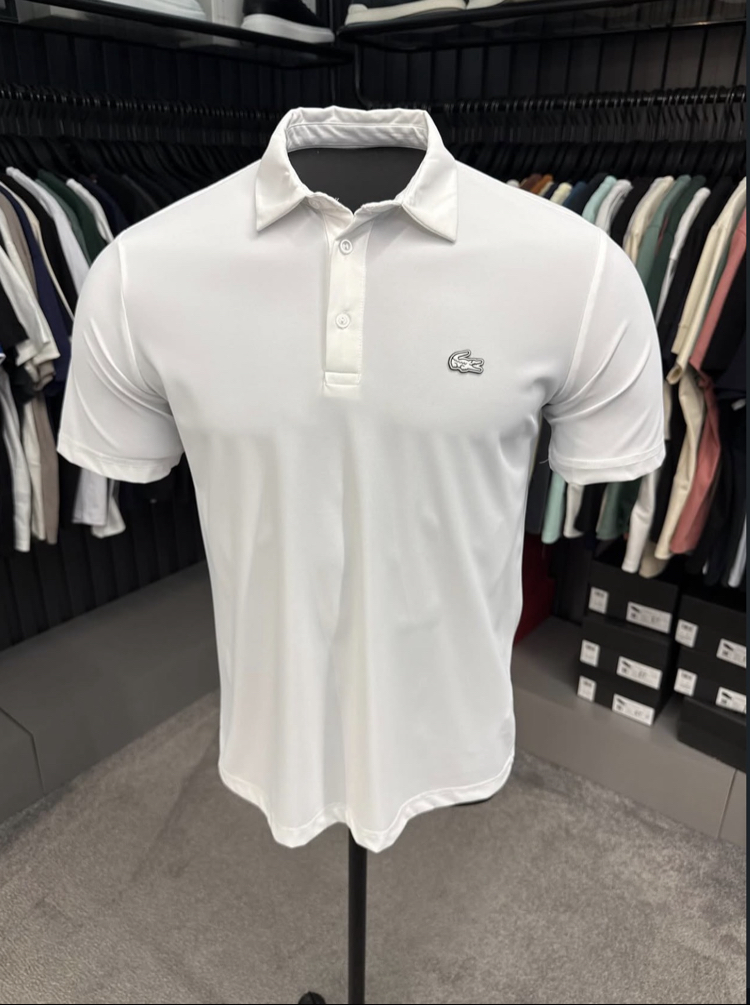 İthal Kırışmayan Kumaş Polo Yaka (26124-Beyaz)