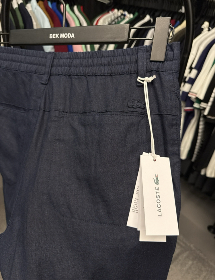 Premium Ham Keten Pantolon (1398-Lacivert)