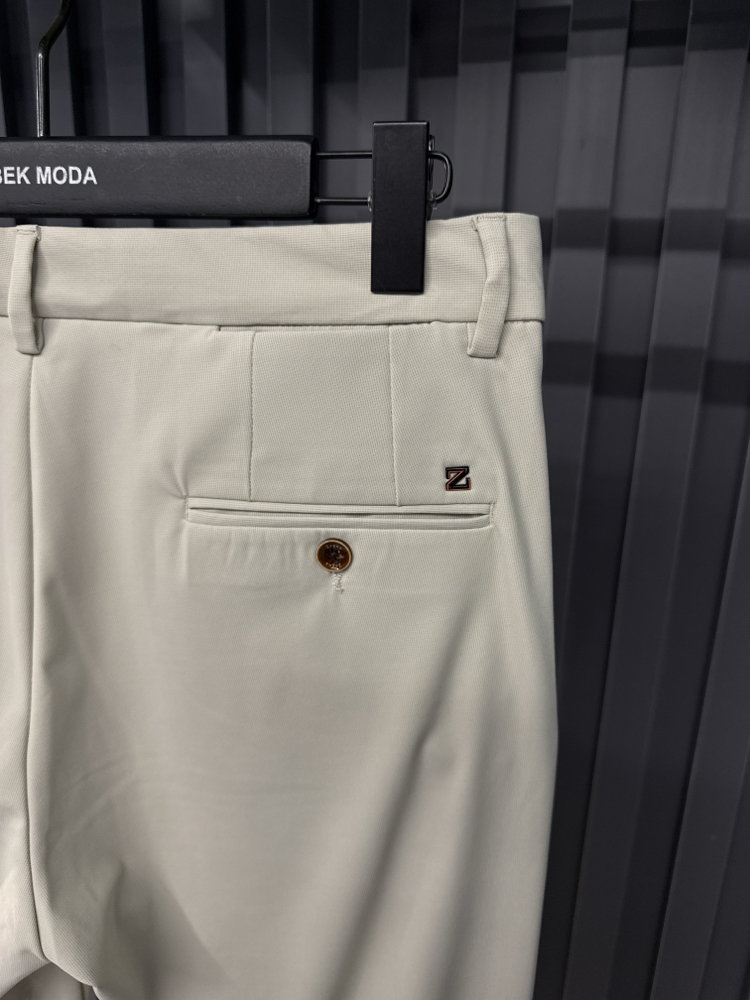 Zegna  Kırışmayan Kumaş Jogger Pantolon(1089-Bej)