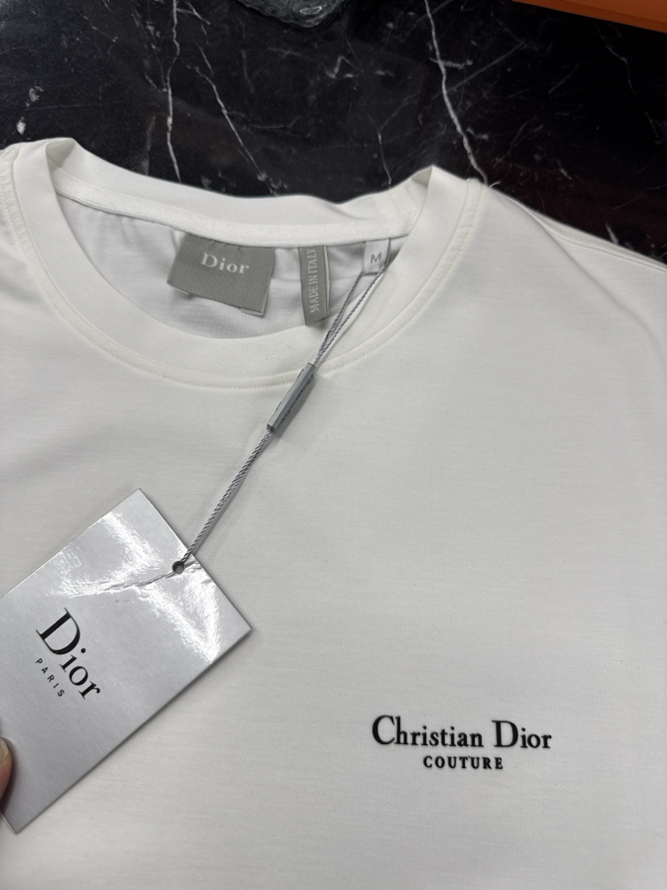 İthal Christian Dior T-shirt  Kırışmayan Kumaş (15056-Beyaz)